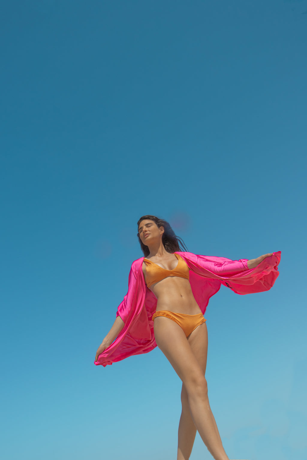 Pink Mirage Serpent Kimono