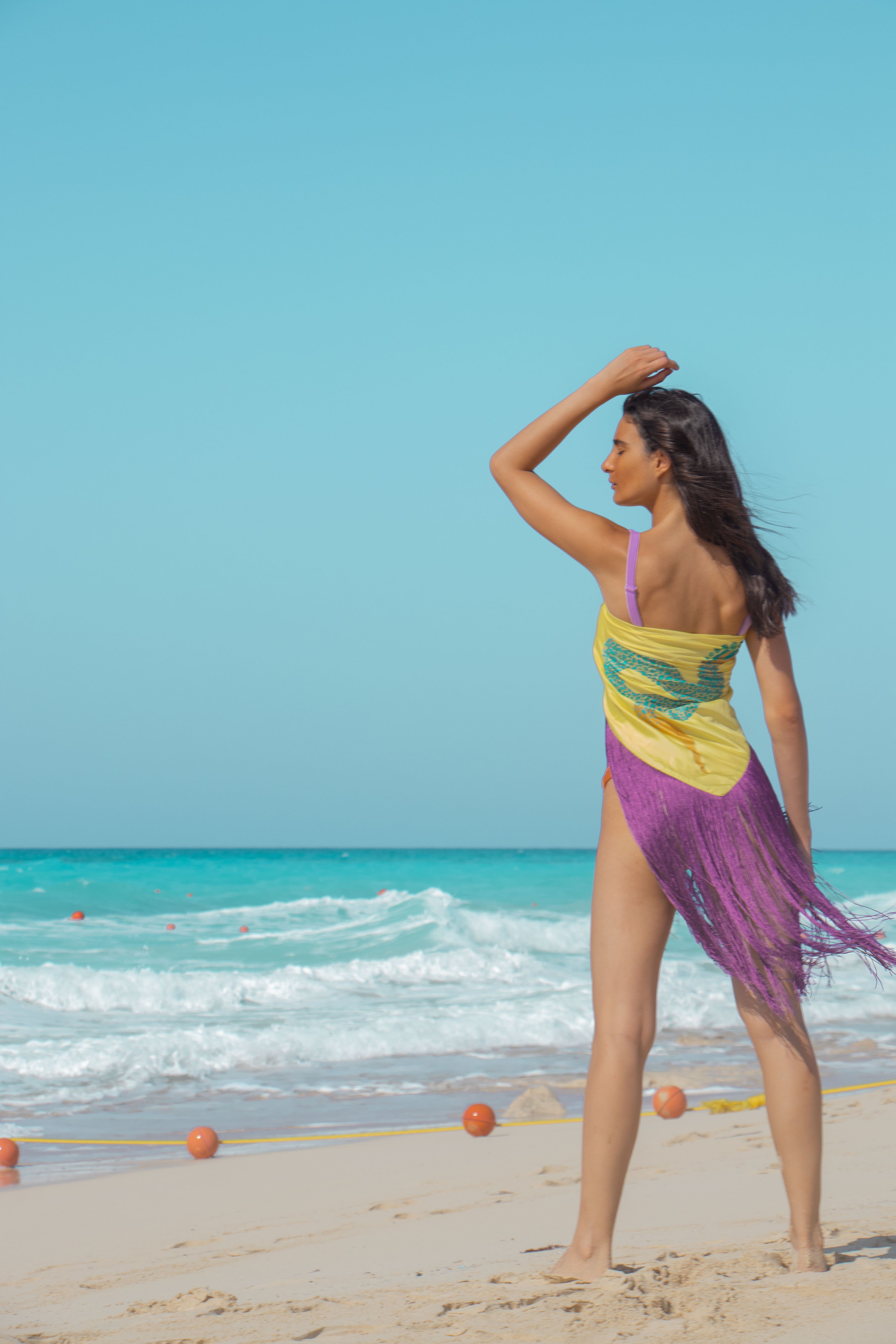 Sun Serpent Fringe Wrap Skirt
