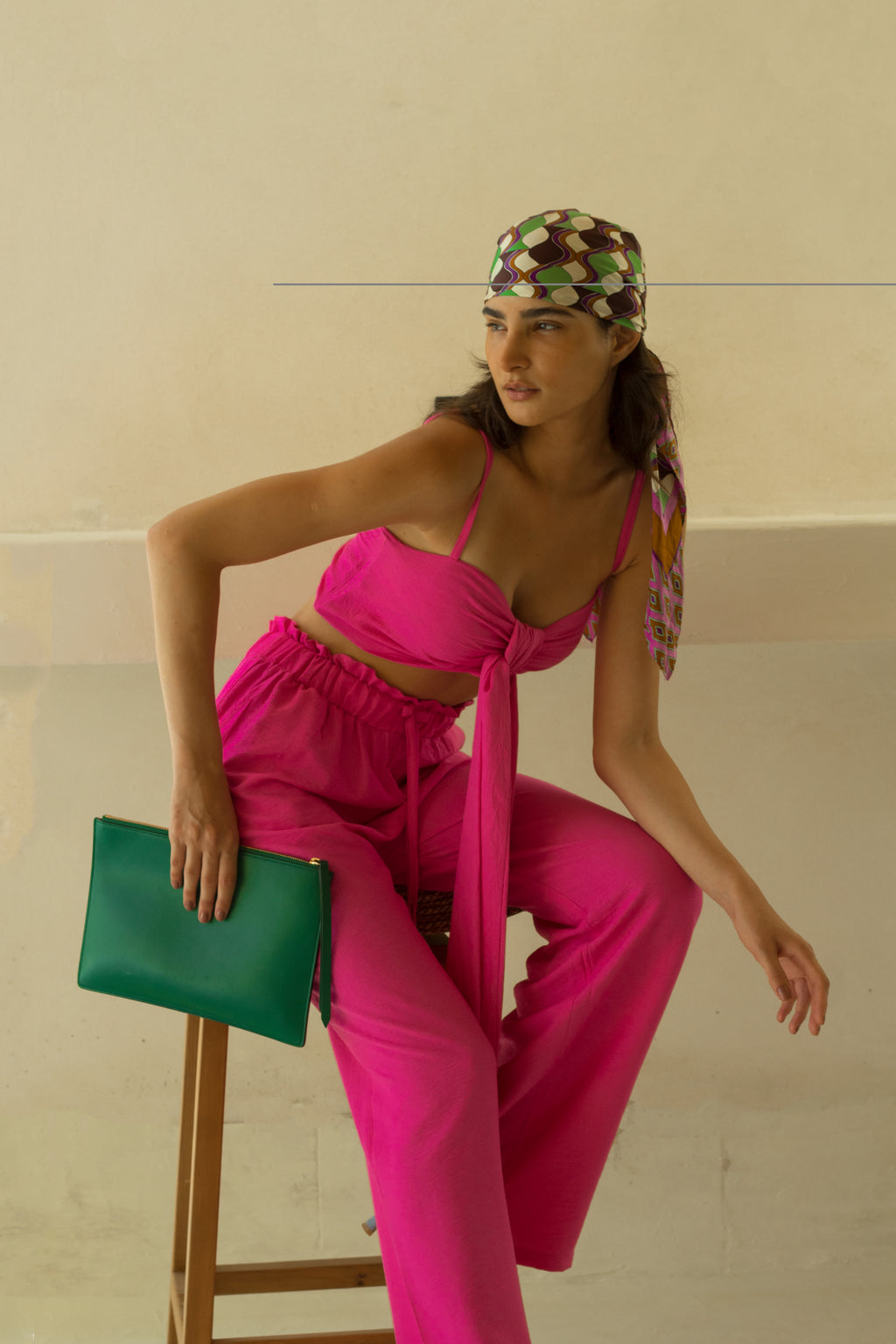 Fuchsia Tie Set