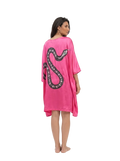 Pink Mirage Serpent Kimono