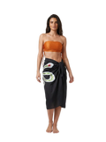 Emerald Serpent Sarong Wrap Skirt